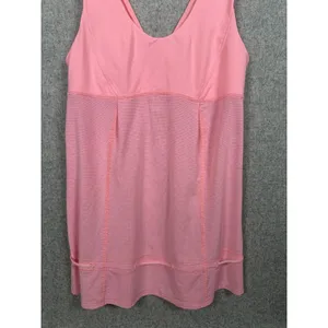 Lululemon Hustle and Bustle Tank Top Womens‎ Size 4 Pink Stripe V-Neck Workout thumbnail 8
