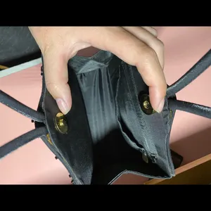 Vintage beaded satin mini box bag Black thumbnail 4