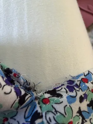 Blue purple floral Zara dress with slit thumbnail 4