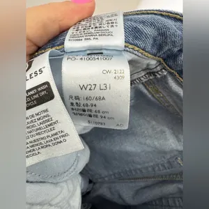 Levi’s 94 Baggy Wide Leg Jeans Size 27‎ X 31 Distressed thumbnail 10