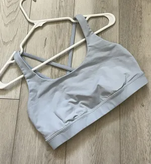 Lululemon Energy Bra racerback strappy womens Blue (size 8) activewear workout thumbnail 1