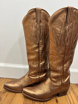 Tecovas the Loretta boots metallic 7.5 Gold thumbnail 3