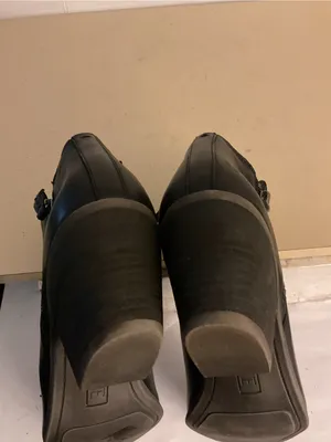 Frye women black leather Chelsea Judith heel boots US 10 thumbnail 11
