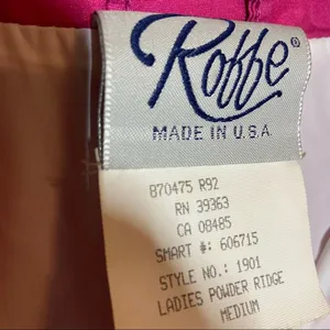 Vintage Roffe Powder Ridge Ski Jacket Windbreaker Hidden Hood 80s Pockets Pink M thumbnail 3