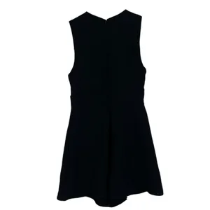 NWT Silence + Noise Goth Vampy‎ Romper Black Sleeveless Lace Up V-Neck Size 2 thumbnail 5