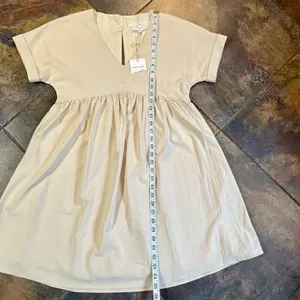 NWT Pink Martini Daisy Beige Mini Dress XS thumbnail 6