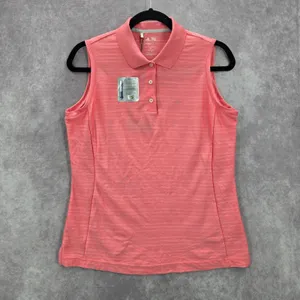 Adidas Pink Flamingo Clima Cool Golf Sports Active Sleeveless Shirt Top M Medium thumbnail 1