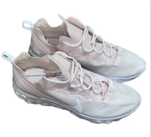 Nike React Element 55 Pale‎ Pink White Running Shoes size 11 woman’s sneakers thumbnail 1
