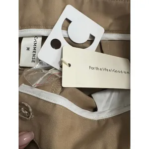 Commense Dress Pants Womens Medium Beige Polyester Pleated Business NWT thumbnail 4