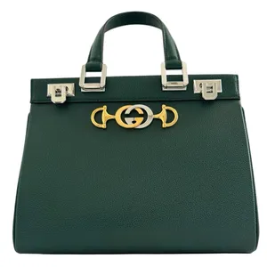 Gucci Small Zumi Green Grainy Leather Handbag thumbnail 1