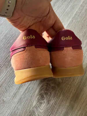 NEW Gola Harrier Trainer in Peach and Burgundy thumbnail 10