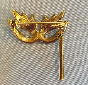 Masquerade Brooch Gold thumbnail 2