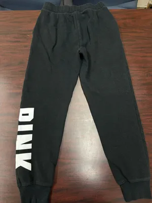 PINK Victoria’s Secret Black Sweatpants with Pockets Size X-Small thumbnail 3
