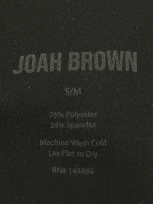 Joah Brown Second Skin Leggings Small Medium Black Workout Athleisure Minimal thumbnail 9