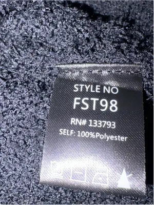 POL Cozy Flutter Sleeve Cropped Top, Size M Black thumbnail 4
