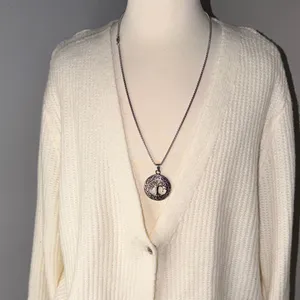 No Boundaries Cream Single-Button V-Neck Knit Cardigan thumbnail 2