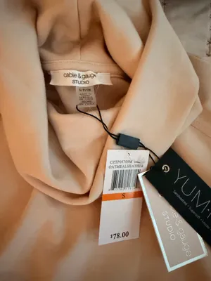 Cowl Neck Pullover Tan thumbnail 2