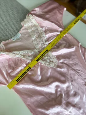 Vintage Honors Pink Lace Trim Flannel Lined Long Sleeve Nightgown Sz Small thumbnail 5