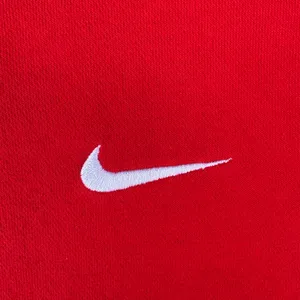 Vintage Nike Swoosh Red Embroidered Fleece Crewneck Sweatshirt Sweater thumbnail 5