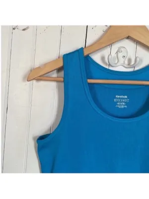 Reebok Athletic Tank Top Blue Size L thumbnail 2