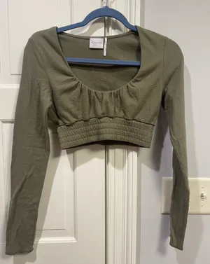 Urban Outfitters Long Sleeve Crop Top thumbnail 1