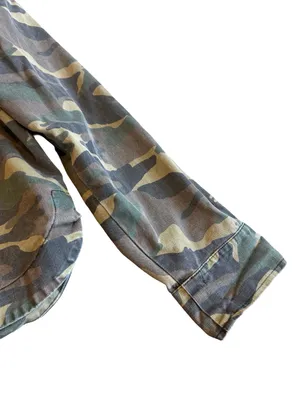 Sundry Button-Down Camo Jacket Shacket Layering 100% Cotton Streetwear Sz Large thumbnail 6