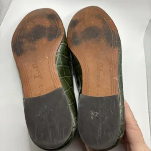 Sam Edelman Women’s Loraine Loafers Emerald Green Croc Embossed Slip On 7.5 thumbnail 7