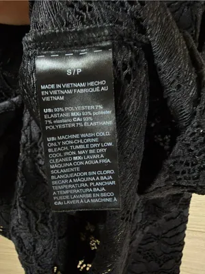 White House | Black Market Black Lace Turtleneck Long-Sleeve Top Small thumbnail 7