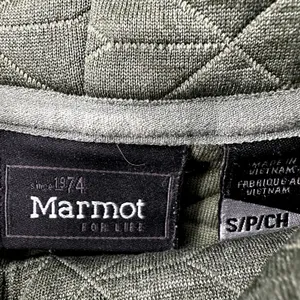 Marmot Annie Sweatshirt Quilted Cowl Neck Pockets Activewear Pullover Green S thumbnail 3