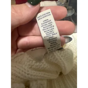 ST. JOHN'S BAY | NWT Woman's Cream Chunky Knit Zip Turtleneck Sweater, Size S‎ thumbnail 10