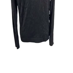 Lululemon Rest Less Pullover Long Sleeve Textured‎ Black Size 10 thumbnail 9