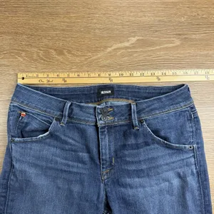 Hudson Collin Flap Skinny Jeans Women's Size 31 Blue Stretch Denim 31" Inseam thumbnail 8