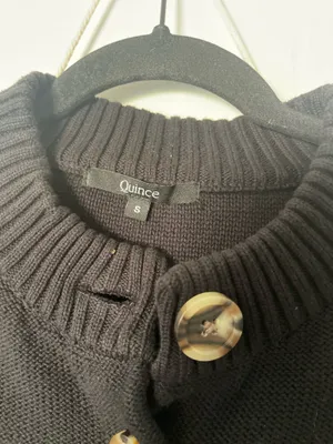 Quince 100% Organic Cotton Cropped Cardigan thumbnail 4