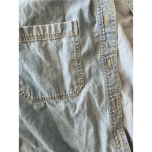 Vintage St Johns Bay Button Up Shirt Womens 24W Light Blue Denim Chambray Y2K thumbnail 10