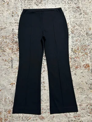 Everlane THE DREAM KICK FLARE PANT size Large black front pleat thumbnail 11