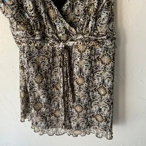 INC International Y2k Concepts Sparkle Babydoll Top‎ L Fairy Grunge Going Out thumbnail 4
