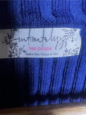 FREE PEOPLE Ready For It Bodysuit in Blue. Size Large thumbnail 9