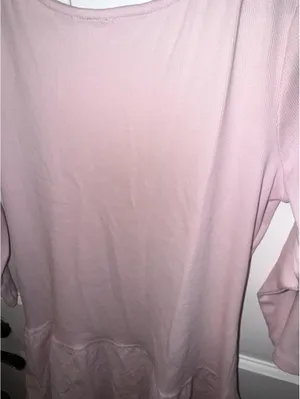 the Free People Free-Est Lucienne Mini Dress in light blush pink. thumbnail 4