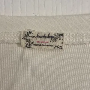 Free People Cream Long Sleeve with Red Floral Accent thumbnail 2