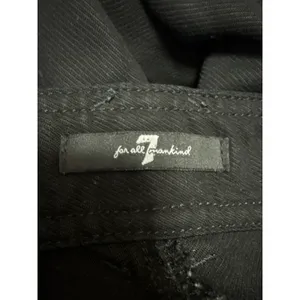 7 For All Mankind Women's Black Wide Leg High Rise Trousers Denim Jeans Pants 28 thumbnail 4