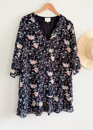 Sézane‎ | Sezane | Robe Aure Floral Mini Dress Navy | Sz 38 / US Sz 6 thumbnail 1