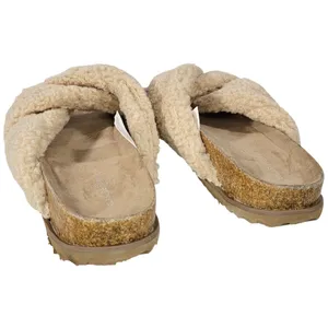 Treasure and Bond Sherpa Slide Sandals Cream Women Size 6‎ Comfort Cozy Warm thumbnail 6