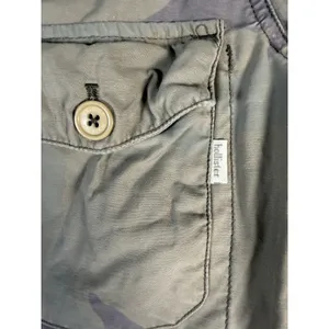 Hollister Vtg Womens Camo Cargo Utility Field Jacket‎ Cotton Size Lg Military thumbnail 2