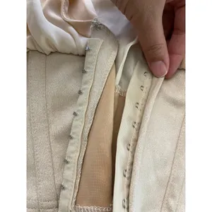 Love X Design Womens Crop Blouse Top Lantern Sleeves V-Neck Tan Beige NEW Medium thumbnail 9