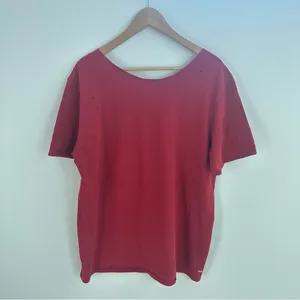 Nike USC Trojans Fight On Burgundy off the shoulder T-shirt thumbnail 10