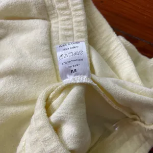 TicToc Butter Yellow Terrycloth Pull On Shorts Elastic Waist Pockets Sz M💚🍄 thumbnail 7