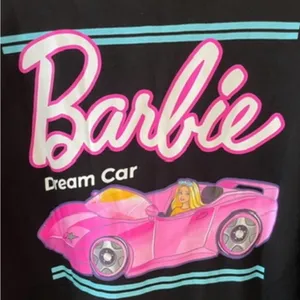 Barbie Dream Car Classic Logo Crew Neck Black Pink Patch Medium NEW NWT thumbnail 4