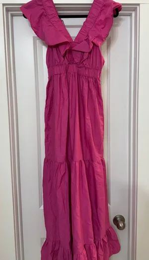 Pink Maxi Dress Size XS thumbnail 1