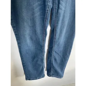Women's Earl Jeans Barely Boot Bling Y2K Bootcut Jeans Size 10 Blue GUC!‎ 0122 thumbnail 4