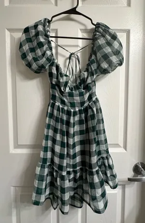 Green Gingham Dress thumbnail 1